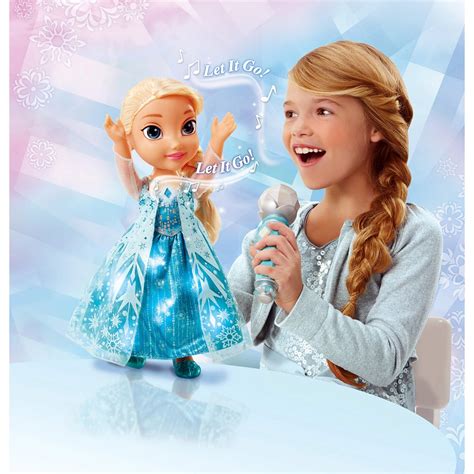 singing elsa|singing elsa doll with microphone.